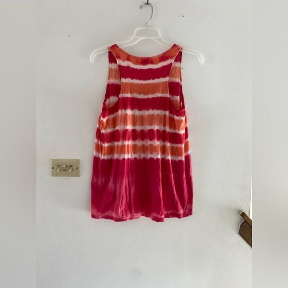 Ben and Lucia  Anthropologie Aurora tie dye tank size S 100% silk - Picture 7 of 11